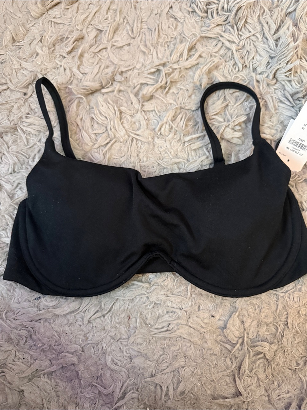 Gilly Hicks Black Underwire Bralette with Adjustable Straps - Women Intimates